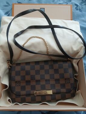 Louis Vuitton Favorite Damier PM Crossbody Bag in Brown